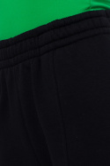 Spodnie damskie dresowe joggery z przeszyciami kieszenie czarne me760